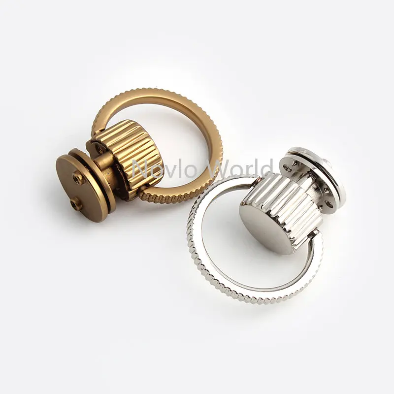 Square Metal Rectangle Press Locks For Handbag Purse Bags Shoulder Totes Luggage Press Lock Closure Buckle Hardware Accessories