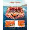 SucceBuy Towable Tube for Boating 1-4 Riders Inflatable Boat Tubes and Towables 680lbs Water Sport Towable Tube for Boat to Pull 2