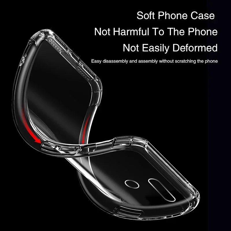 Custodia Honor View 20 In Pelle Sintetica Con Porta Carte E Cavalletto – Trasparente