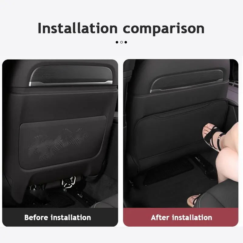 1Pcs Car Anti Kick Pad Seat Back Protector Cover For Subaru