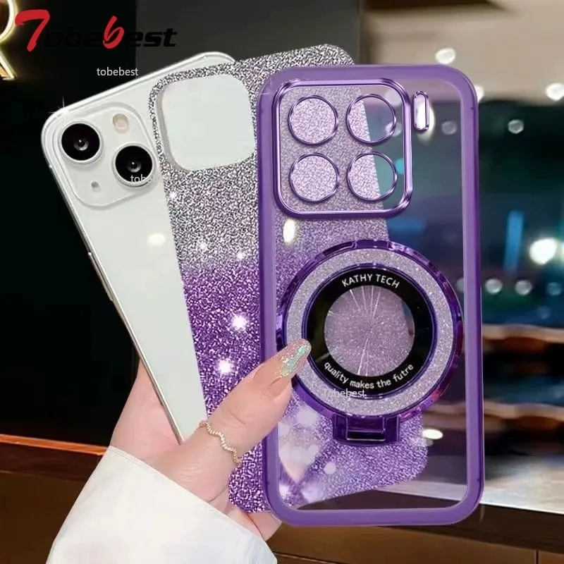 Bling Glitter Silicone Camera Protector Soft Back Case