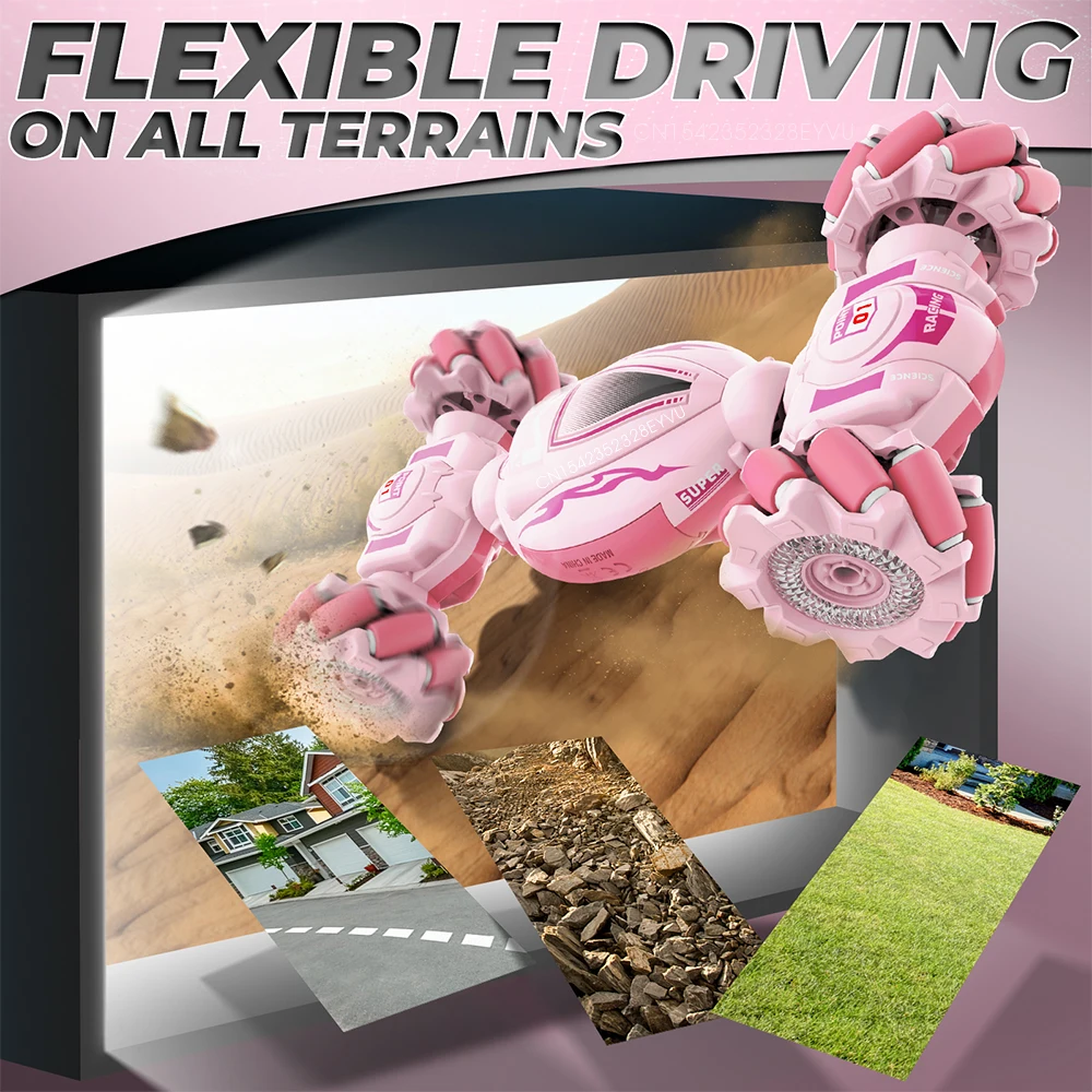 RC Car Remote Control Stunt Toy Car 4WD 1:18 Gesture Sensing RC Drift Cars Twist Climbing Off Road Kids Girl Gift Children Toys 2