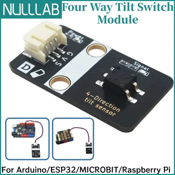 Sensore di Inclinazione a 4 Direzioni ad Alta Sensibilità con Uscita Digitale 3.3V/5V e Involucro PH2.0 per Arduino ESP32 Microbit Raspberry