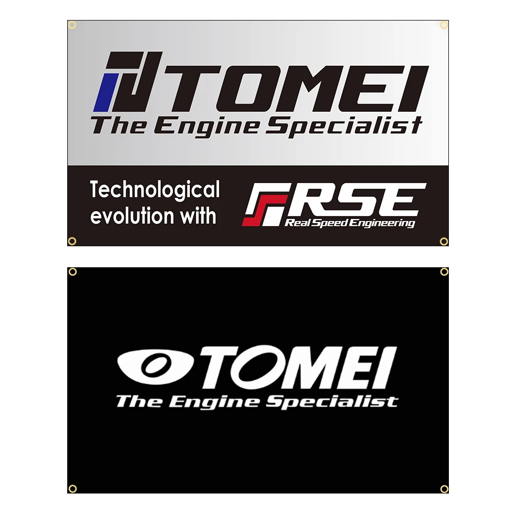 

90x150cm Tomeis The Engine Specilist Flag Polyester Printed Racing Car Banner Decoration Tapestry