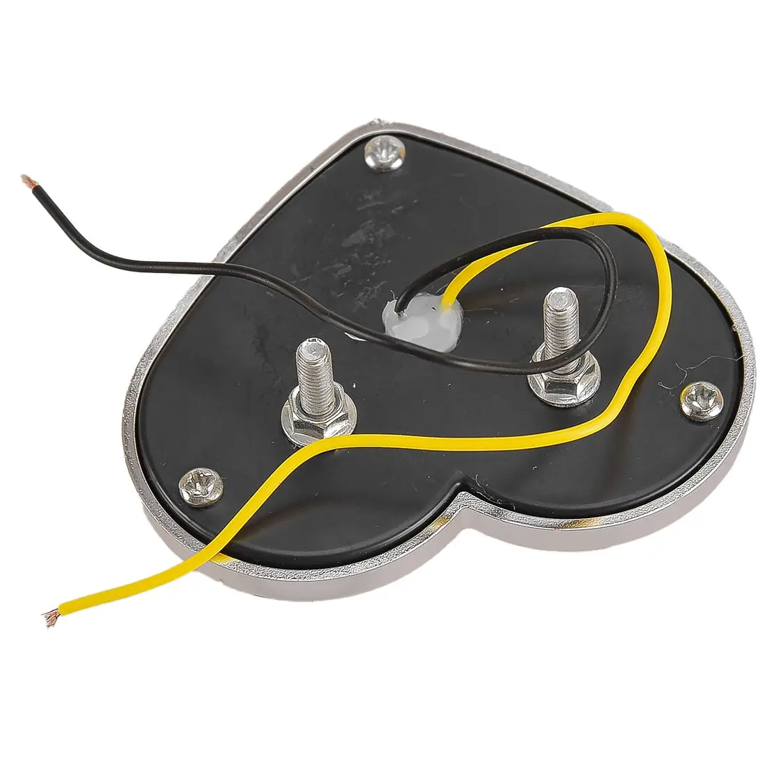 Amber Heart Shaped Side Marker LED Light Turn Signal Indicator Lamp Universal for 12-24V Car Van Truck Trailer