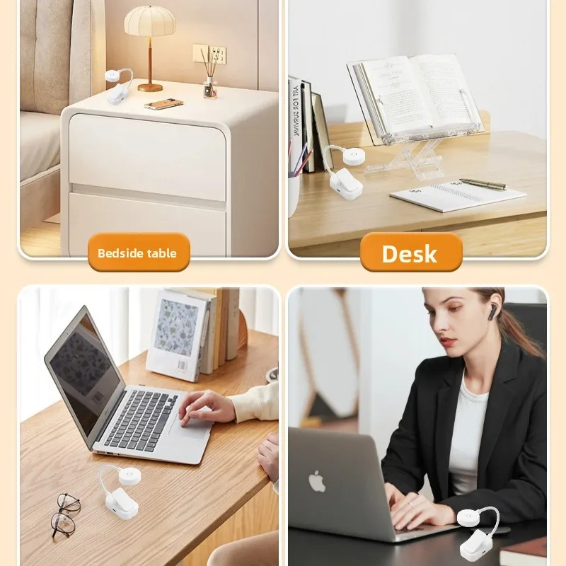 Mini LED Desk Light USB Rechargeable Lamp Eye-Protecting Clip-on Book Light Student Study Reading Desk Lamp Gift  Reading Lamp