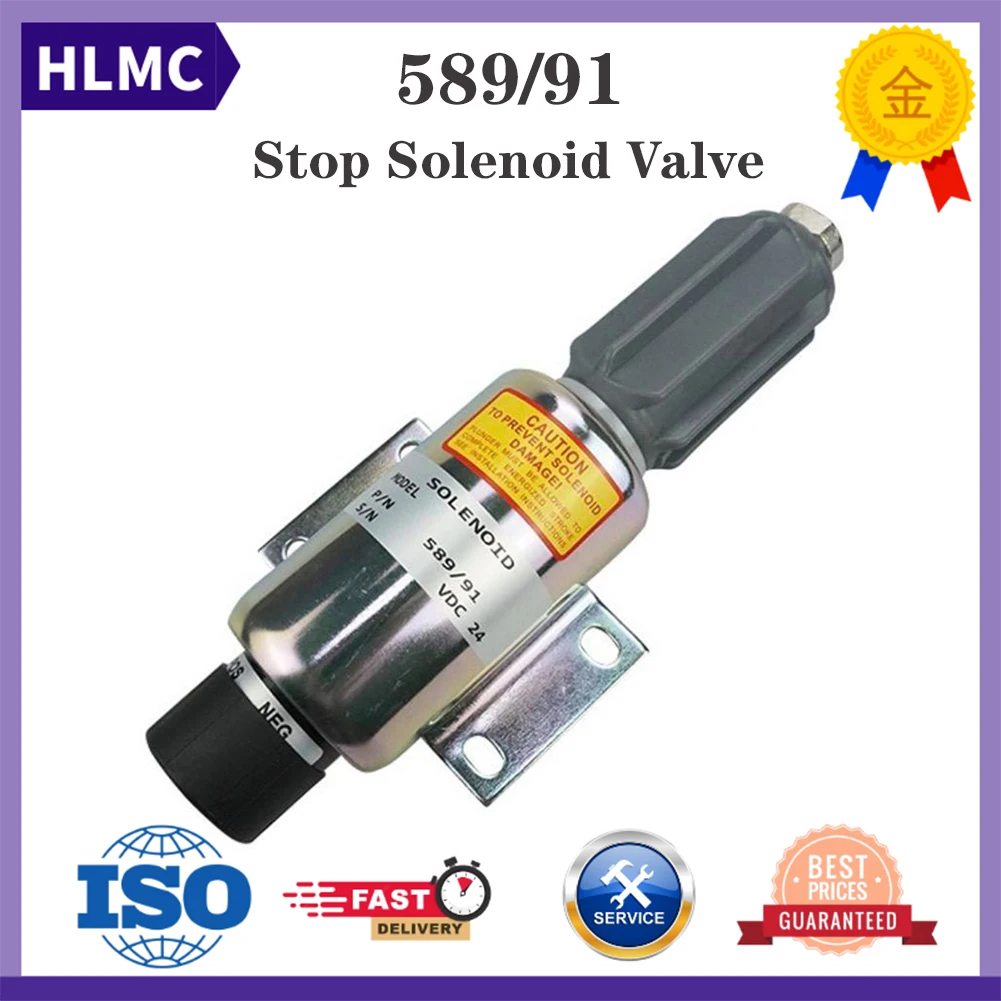 

Fuel Stop Solenoid Diesel Engine Parts Stop Solenoid Valve for Perkins 4006 4008 12V 24V 4012-46TWG2A 589/91 2370 437-2617
