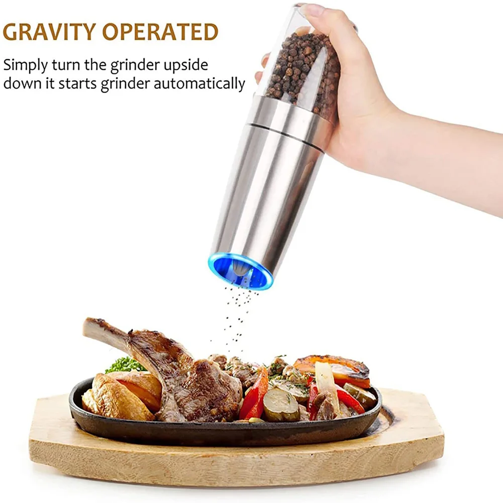 Electric Pepper Grinder Multifunction Herb Coffee Mill Machine Kitchen  Automatic Gravity Induction Salt Shaker Grinders Tools - AliExpress