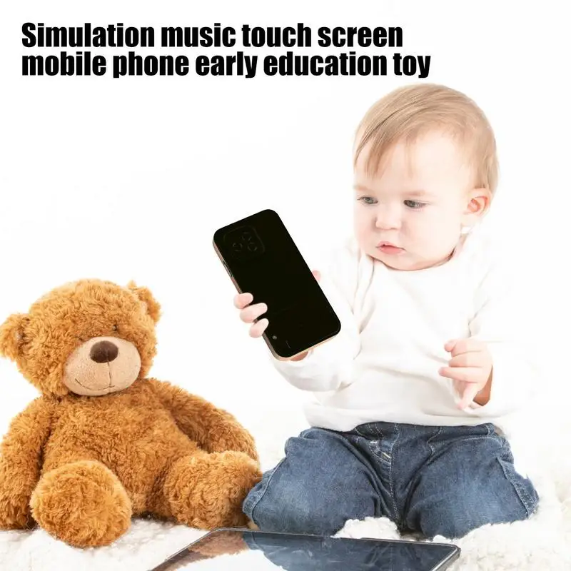 Learning Touch Screen Smart Phone Educational Light Up Toys Early Development Machine Toy Phone That Plays Music Play To Learn