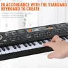 Kids Electronic Piano Keyboard Portable 61 Keys Organ with Microphone Education Toys Musical Instrument Gift for Child Beginner 5