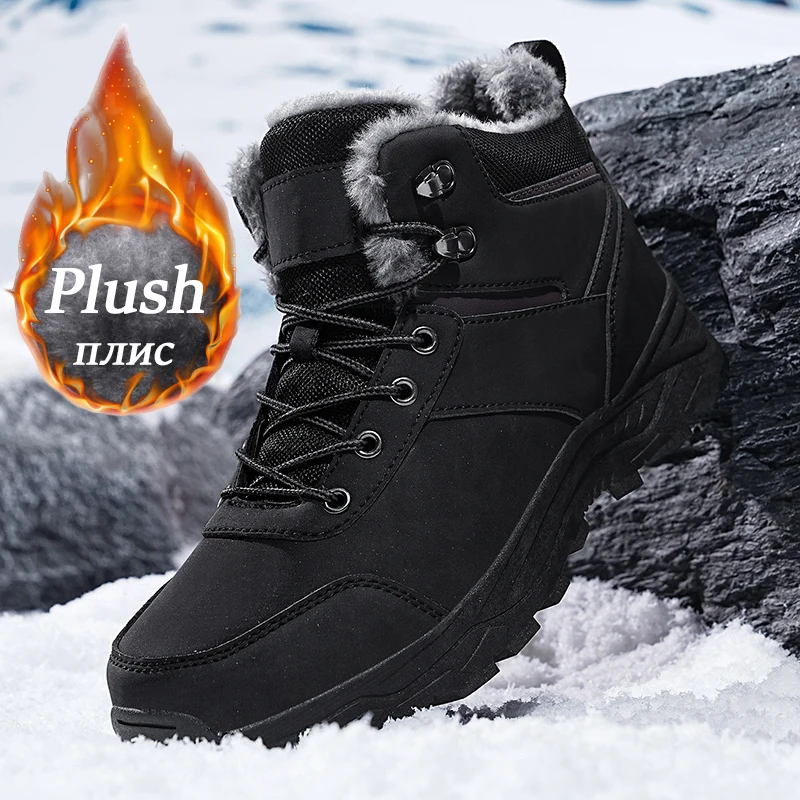 Barefoot Shoes Women Suede Chukka Boots Men's Snow Boots, Warm