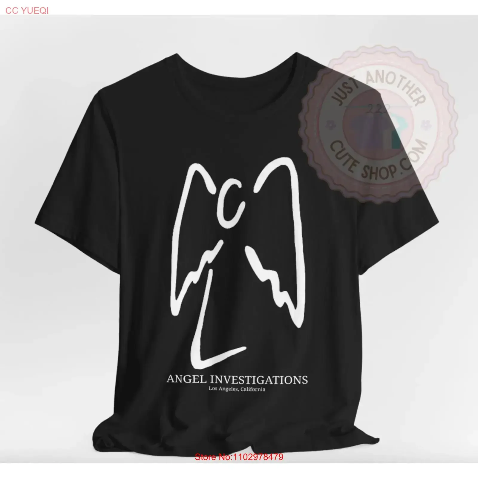 T-shirt Noir Angel Investigations - Los Angeles, California