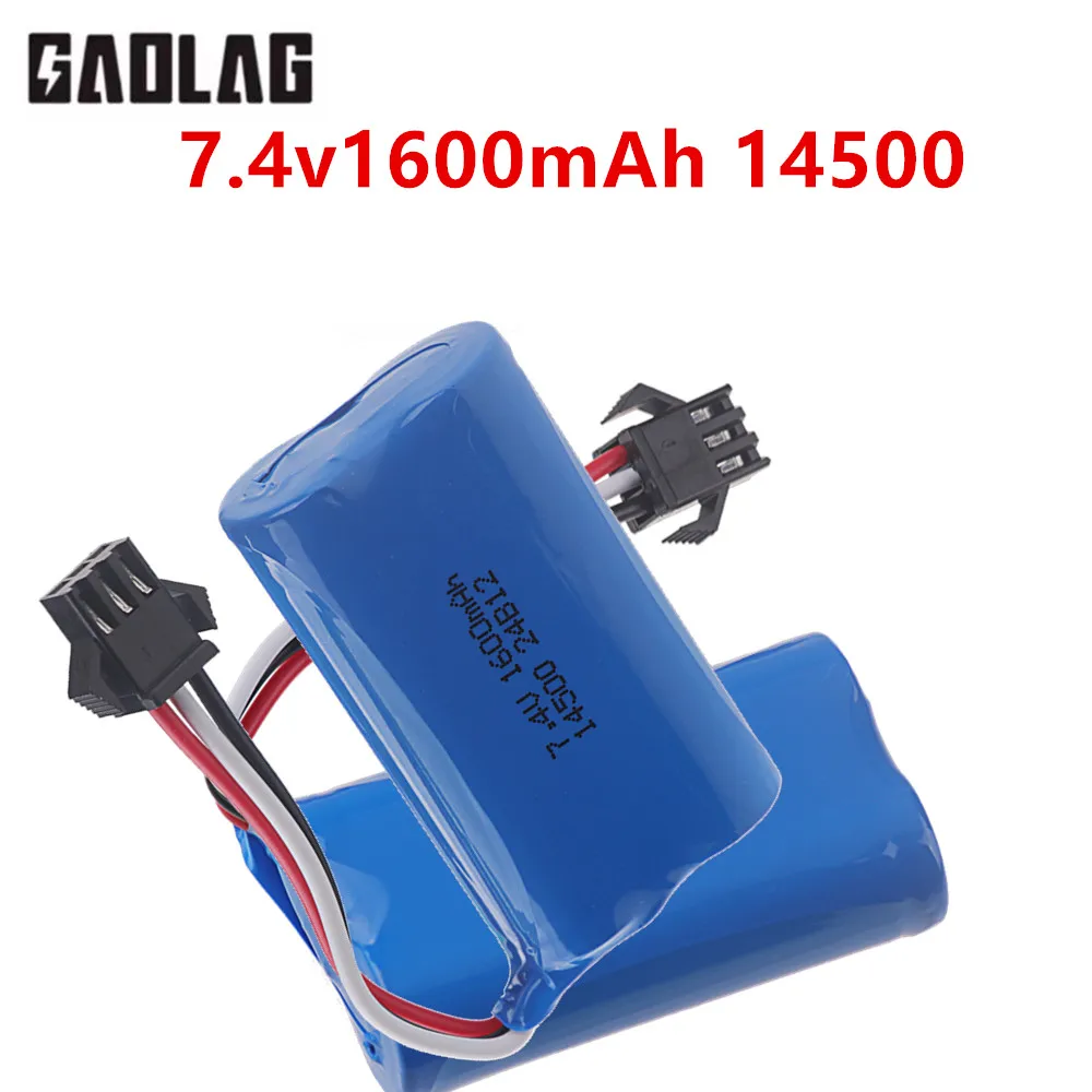 Batterie 1600mAh pour Tank RC Robot - Lot 1 à 5 Pièces