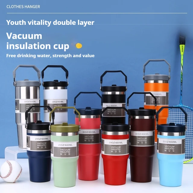 20/30oz Portable Vacuum Flask Car Insulated Cup Keep Cold and Heat Thermal Mug Sport Water Bottle Stainless Steel Thermos Bottle 6