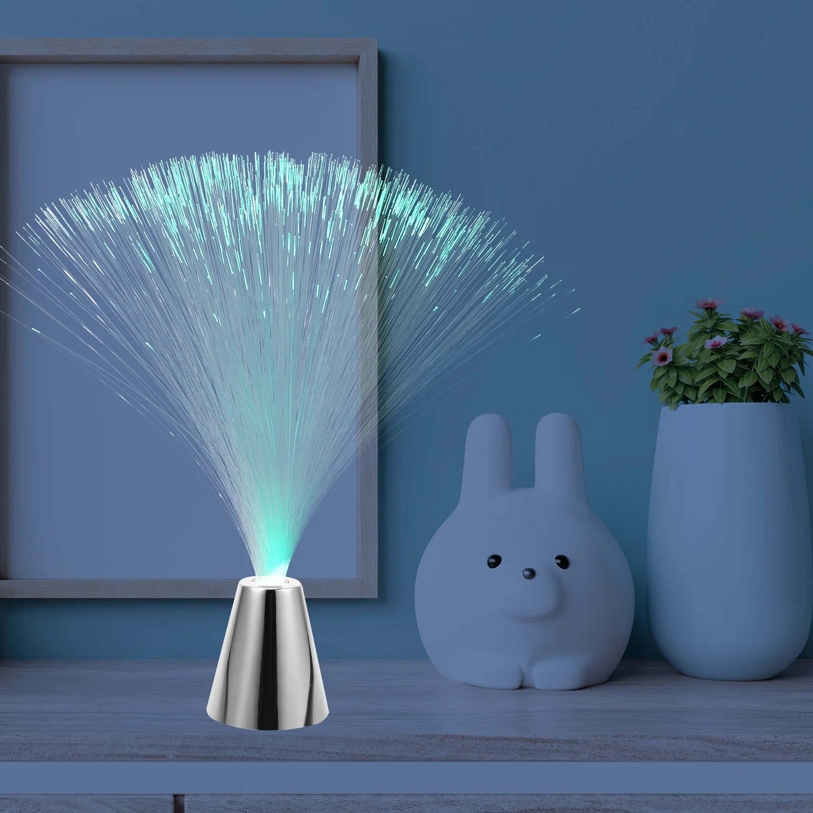 3Pcs Fiber Optic Lamp Led Colorful Changing Decorative Light Christmas Lamp Fiber Optical Night Glow Optic Lights