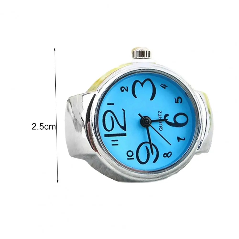 Women Alloy Ring Watch Decorative for Women Time Display Multifunctional Jewelry Accessories Finger for Women 6