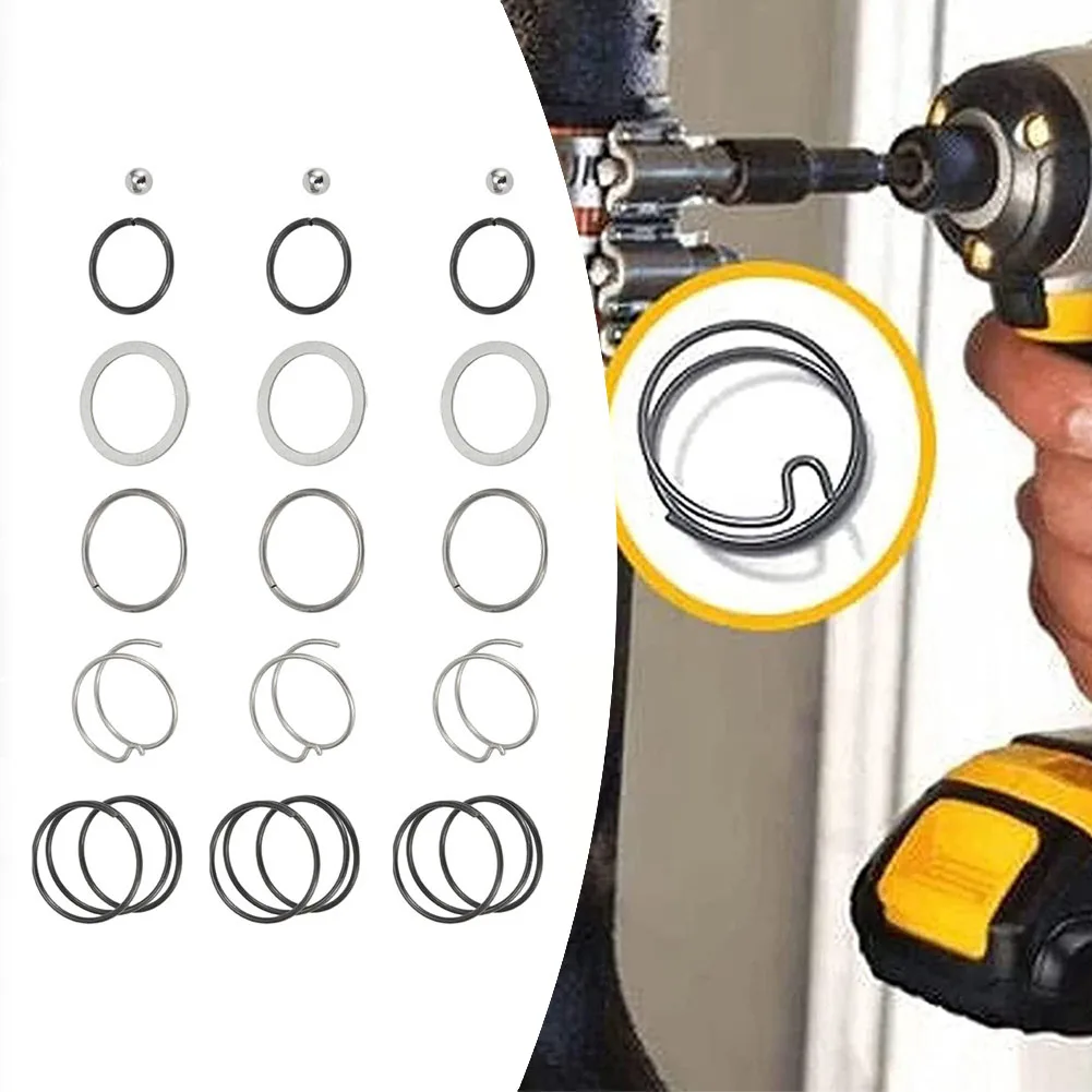 

3pcs Spring Kits With Steel Ball N078434 N089668 Compression Spring Kit For Impact Driver/Wrench Power Tool Parts