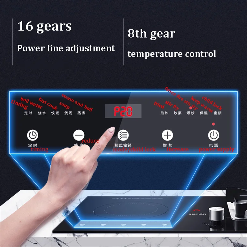 Electric and Gas Dual-purpose Gas Stove for Kitchen Dual Stove Home Embedded Natural Liquefied Induction Cooker