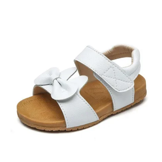 Baby Sandals for Girls 1-3 Years Old Genuine Leather Summer Baby Girls Sandals Bow Princess Shoes Slip-resistant