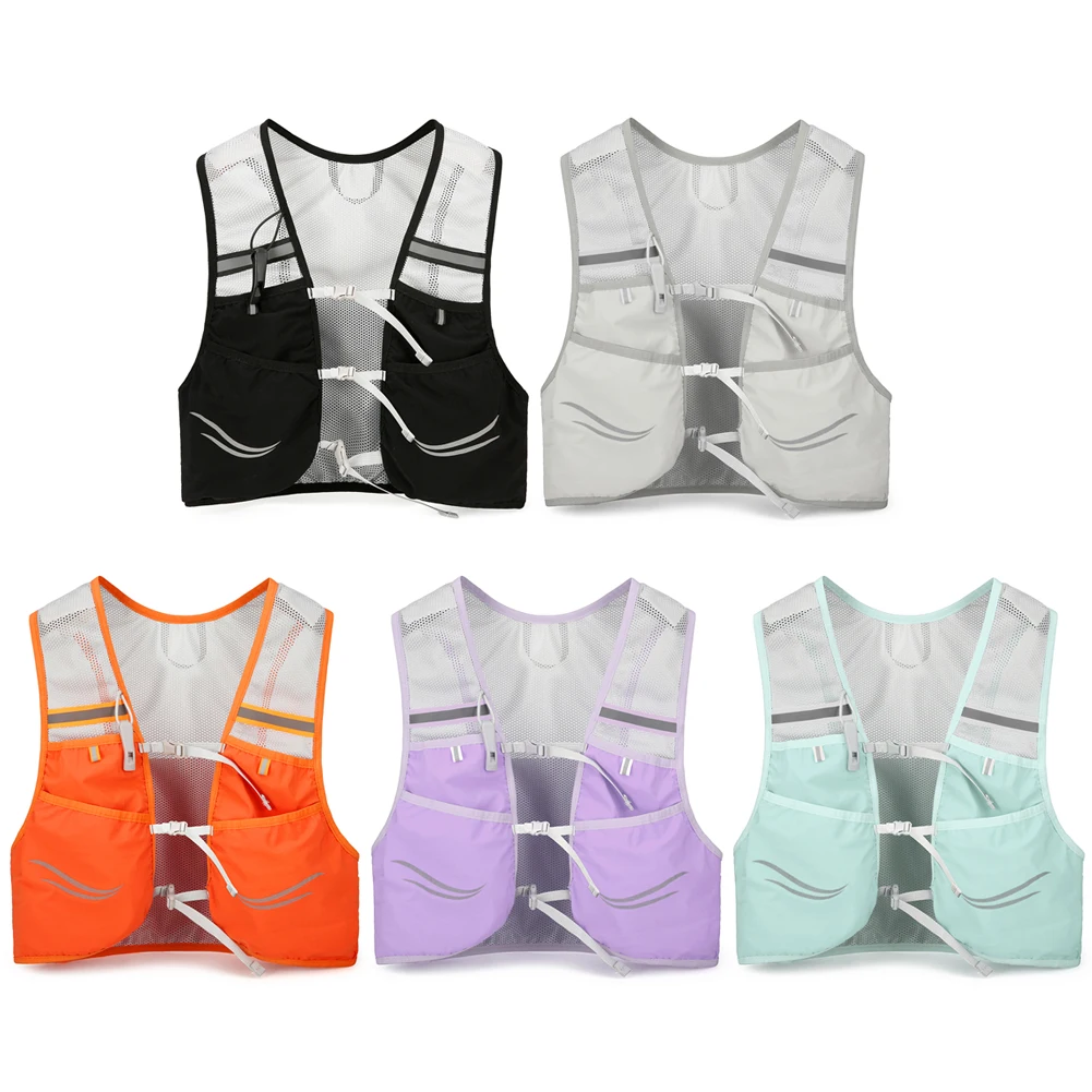 Outdoor Trail Running Backpack Ultralight Women Men Running Race Hydration Vest Marathon Bicycle Bag for Marathon Cycling Hiking 4