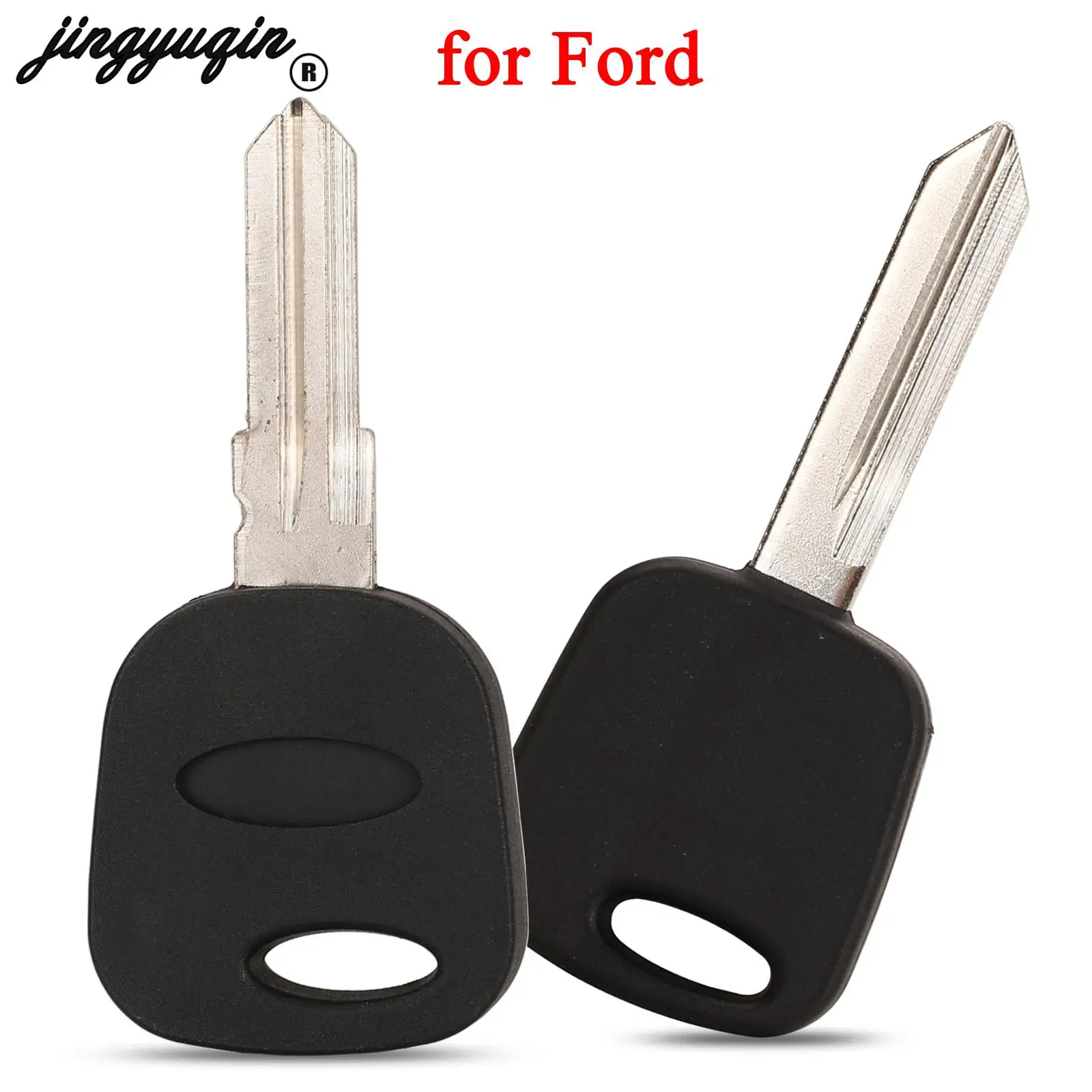 

jingyuqin Transponder Remote Car Key Shell Case For Ford Escape Kuga Maverick Focus Mondeo F-150 Mustang Fo38 Blade Replacement