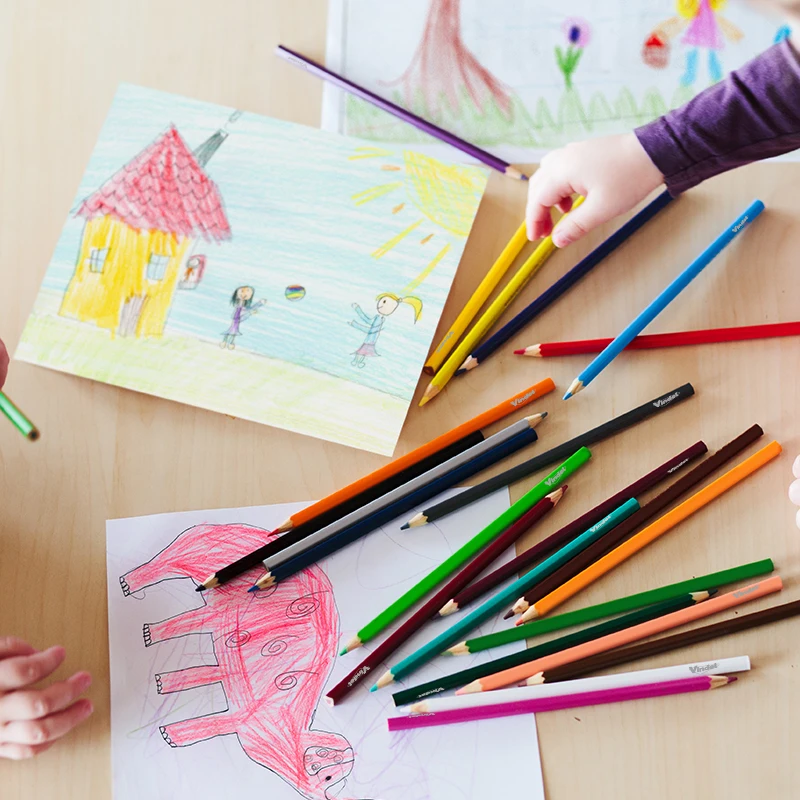 Colored Pencils , Kids Pencils Set, Arts & Crafts Supplies, Coloring Book Pencils, Stocking Stuffers for Kids, Ages 3+ 5