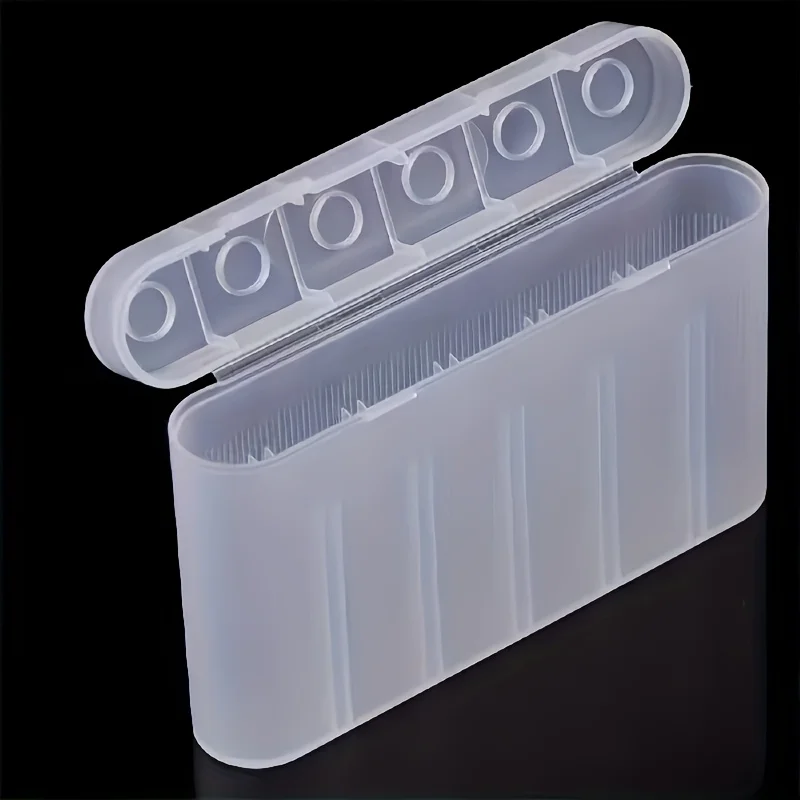 1/2/4개 프리미엄 플라스틱 배터리 케이스, 6x18650 리튬 이온 배터리 수납 가능, 보호 패드 포함, 견고하고 휴대 가능