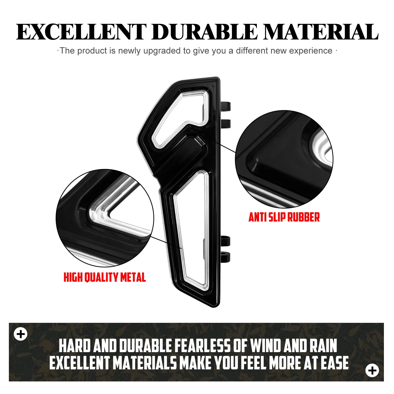 PEDALE DEL FRENO SWEEPER NERO HARLEY DAVIDSON FLH/FLS/FLT SOFTAIL TOURING 87-17