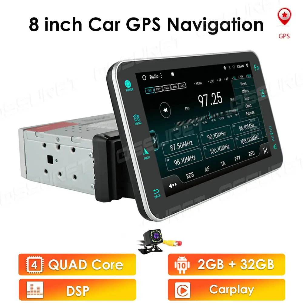 

Car Multimedia Player Andriod GPS Navigation 2DIN HD Autoradio USB FM 2 Din 8" Audio Radio Stereo Video 2G RAM 32G