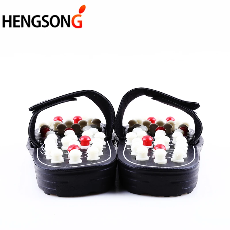 Aku punkt Massage Hausschuhe Sandale für Männer Füße chinesische Akupressur therapie medizinische rotierende Fuß massage gerät Schuhe Unisex – Detail 26