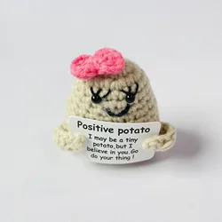 Whimsical Handmade Crochet Owl: Inspirational Decorative Ornament Gift (Potato)