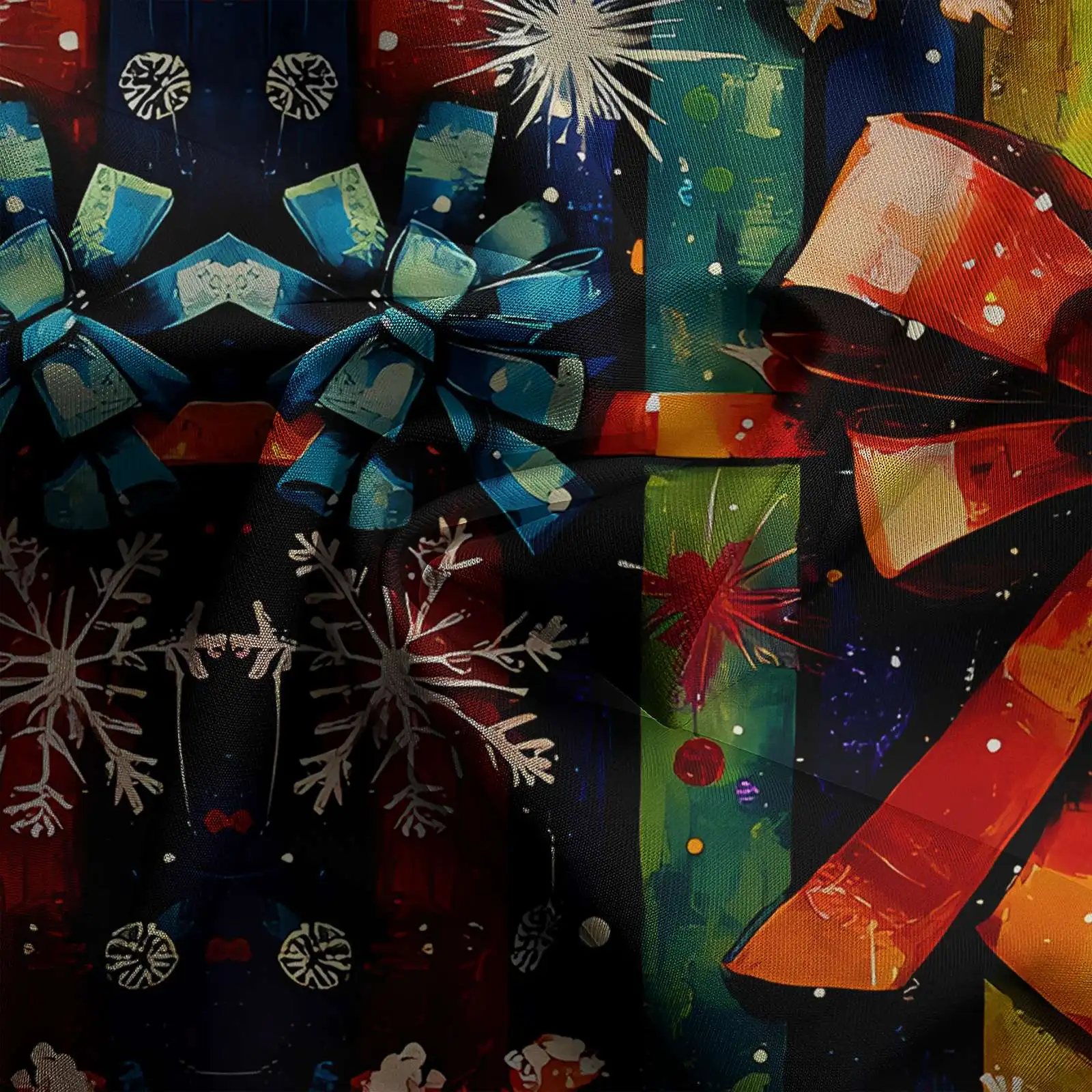 2025 Trendy Spring Summer Men Shirt Set Christmas Print Fashion Gingerbread Man Two Piece Set Mens Snowman Lightweight Party_viptrois.com
