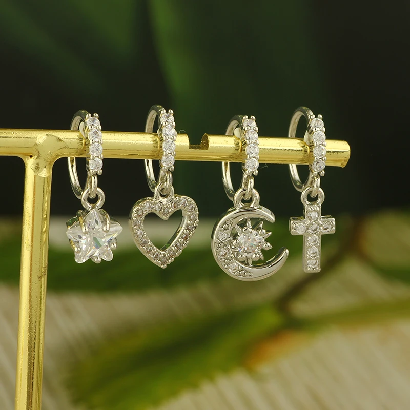 Whoolesales 50pcs Nose Hoop Septum Jewelry Body Piercing Daith Cartilage Earrings Small Hoop Nose Rings Nose Piercing Jewlery