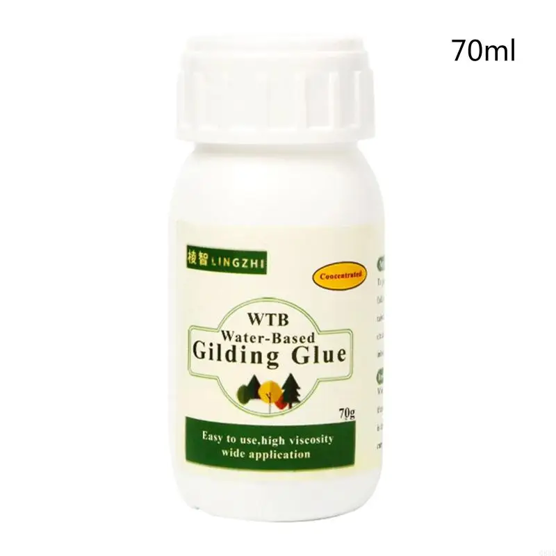 Q84D 70ml Gilding for DIY Gold Foil Silver Foil Surface for Protecti