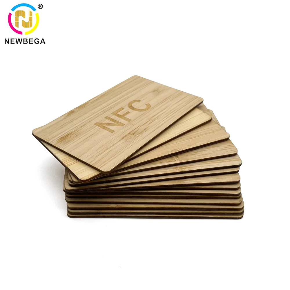 

Wooden RFID Proximity Card, Waterproof Bamboo Material, F08 Chip Clone S50 13.56MHZ, Premium Quality IC Smart Card(5pcs)