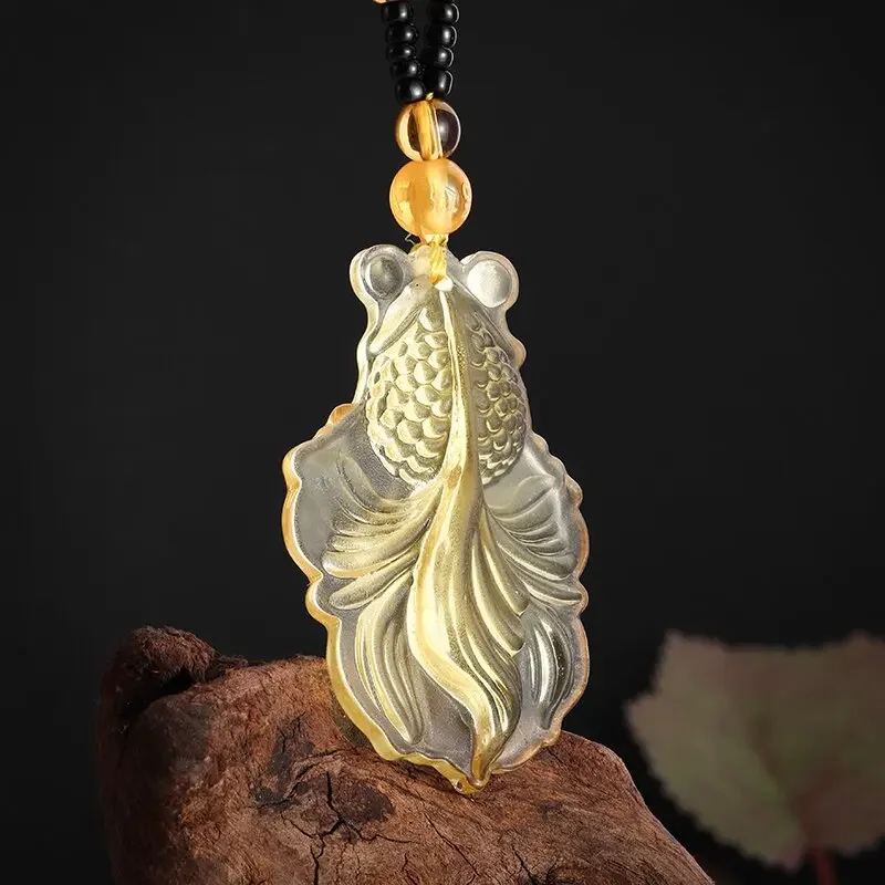 agathe création JCA2212 - Collier Pendentif MINI Bouddha de Guan Yin - Pierre de Jade Naturelle (Catégorie A) - Porte Bonheur - Fait Main