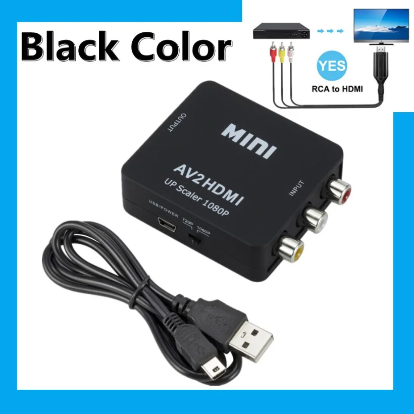 RCA-HD ȯ AV2HDMI RCA AV CVSB L R -HDMI ȣȯ AV Ϸ  HD  ȯ, 1080P NTSC PAL 