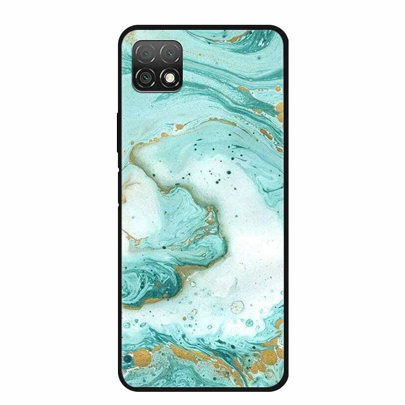 Marble Soft TPU Silicone Phone Case with Fashionable Cartoon Design