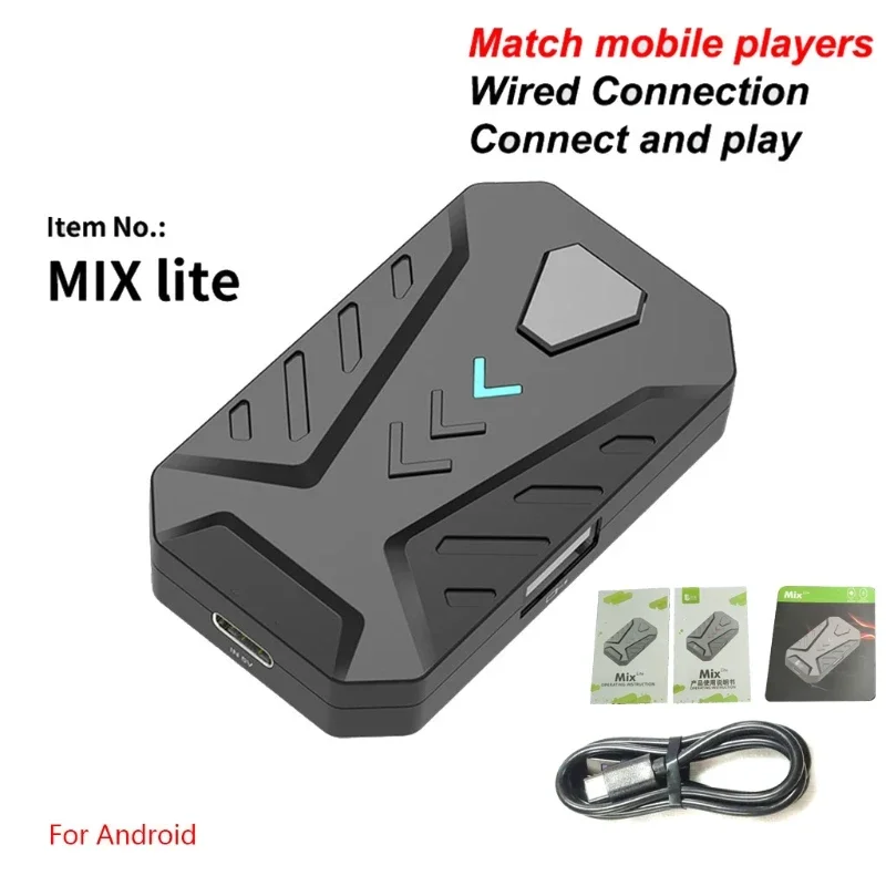 Mouse and Keyboard Converter Adapter Portable Mobile Gaming Keyboard Mouse Converter Adapter MIX PRO / MIX LITE Device Tablet Density Shooting mouse and keyboard converter adapter