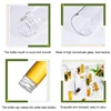 5pcs small glass bottle with aluminum cap screw cap 5ml 6ml 7ml 15ml 25ml 30ml vial small container for DIY process storage 5