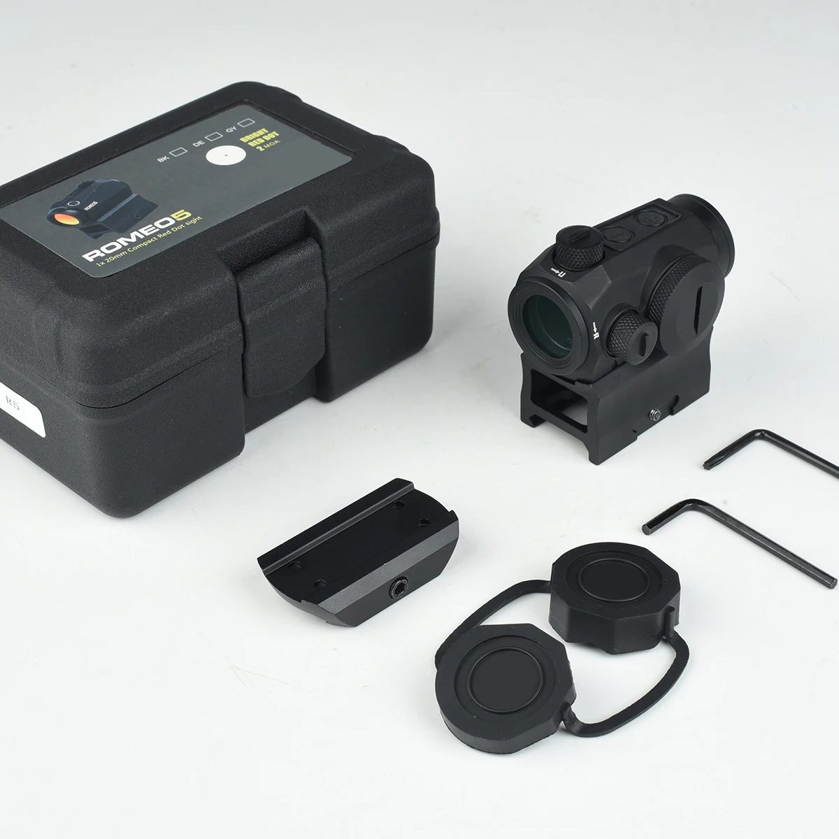 Red Dot Sight Tactical ROMEO 5 1x20mm 2 MOA Compact Hunting Rifle Optic Shooting Shockproof Waterproof for 20MM Rail 1:1 Replica