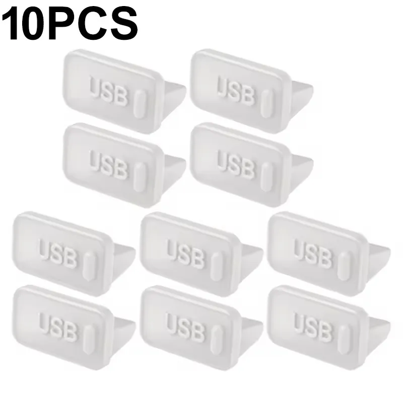 Silicone USB Dustproof Caps - Universal Laptop Charging Port Protectors