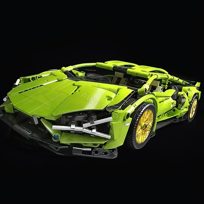 Building blocks car racing sport speed vehicle model city mechanical super bricks puzzle toys adult gift