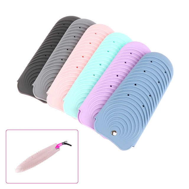 1pcs Silicone Heat Resistant Mat Pouch For Curling Iron Hair Professional Styling  Tool Mats For Hair Straightener Curling Tools - AliExpress