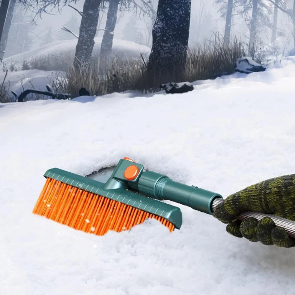 Extendable Snow Brush with Ice Scraper Car Snow Shovel Telescoping Ice Scraper Remover Winter Cleaning Tool for Cars & SUVs