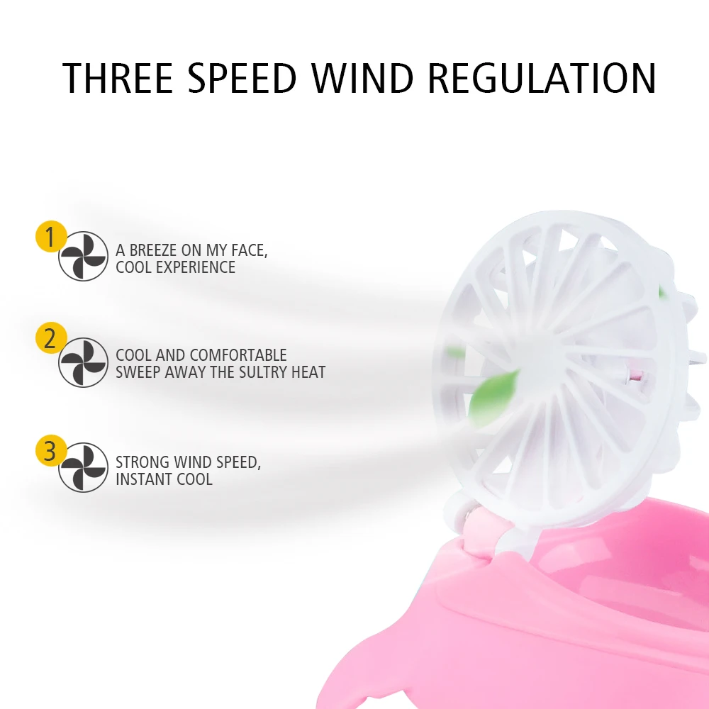 Watch Shape Fan Portable Wrist Strap Mini Watch Hand Held Fan USB Charging Small Rechargeable Fans Kid&rsquo;s Festival Birthday Gift