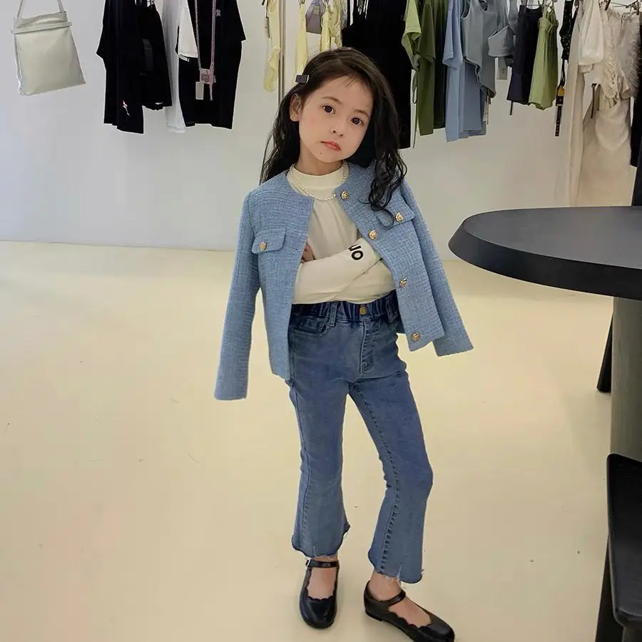 Girls Spring Autumn Clothing Cardigan Jackets Elegant Girl Kids Children Birthday Princess Jacket Trench Coats Girls Overwear - 5