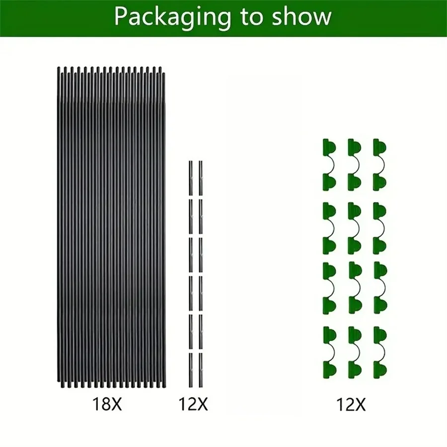 أطواق حديقة مرنة لإنشاء نفق زراعي 30 قطعة | متجر ا...