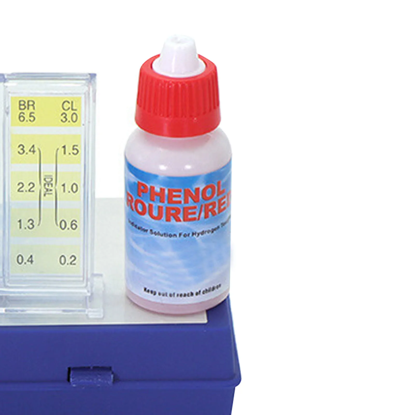 Water Tester Water Quality Test Solution with Testing Strip Tube Tool for PH Residual Chlorine Detection