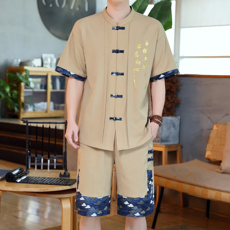 

Рубашка и шорты, Новинка лета 2024, стильная модная спортивная одежда, мужские повседневные комплекты, мужские модные рубашки и шорты, полный размер